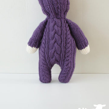 Cable Knit Teddy Bear Stuffie (2015021)