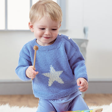 Bo Peep Little Star Sweater and Cardigan in West Yorkshire Spinners - DBP0122 - Downloadable PDF