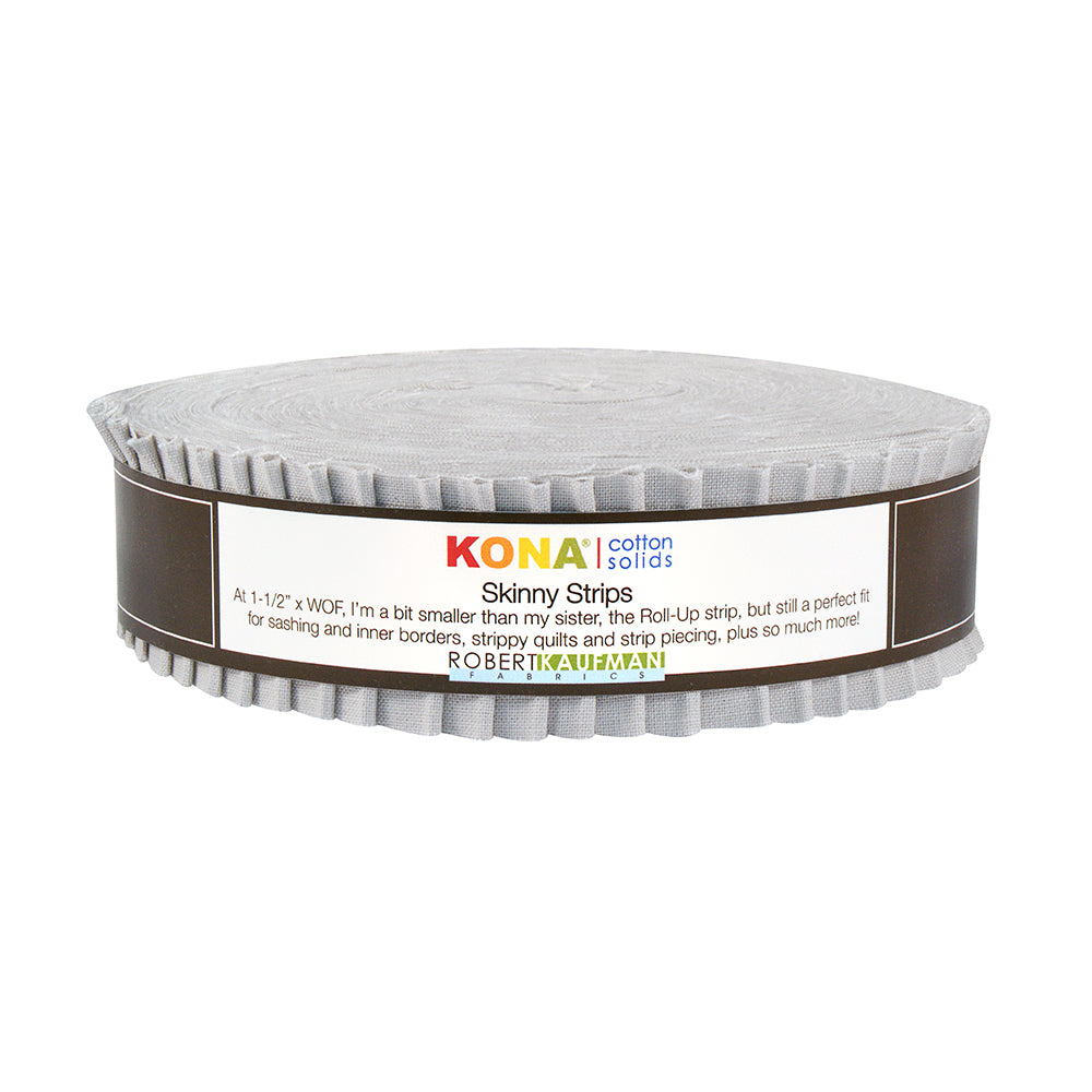 Robert Kaufman Kona Cotton Solids 1.5in Skinny Strips - SS-113-40