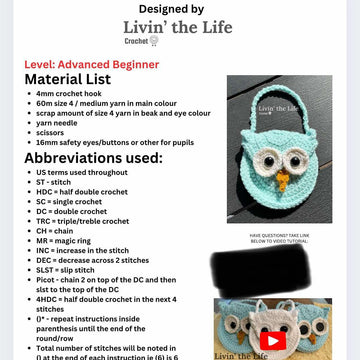 Owl Pocket Purse