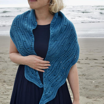 Where the Waves Meet Shawl