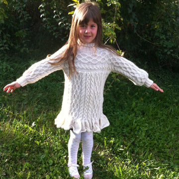 Anamchara - opulent Girl's Cable Jumper / Sweater