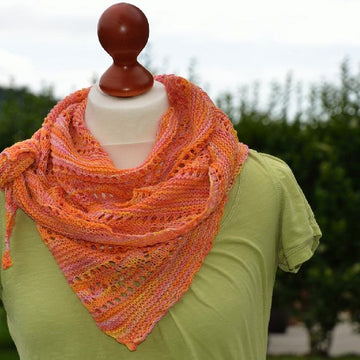 Orange Sorbet Shawl