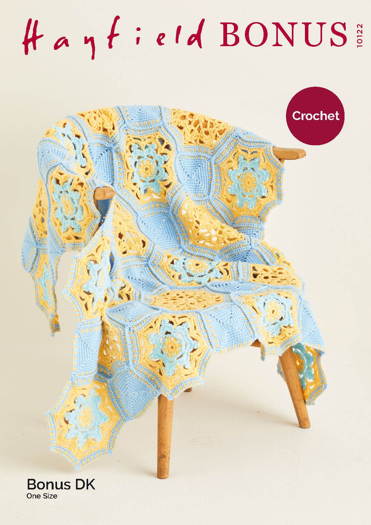 Crochet Blanket in Hayfield Bonus DK - 10122 - Leaflet