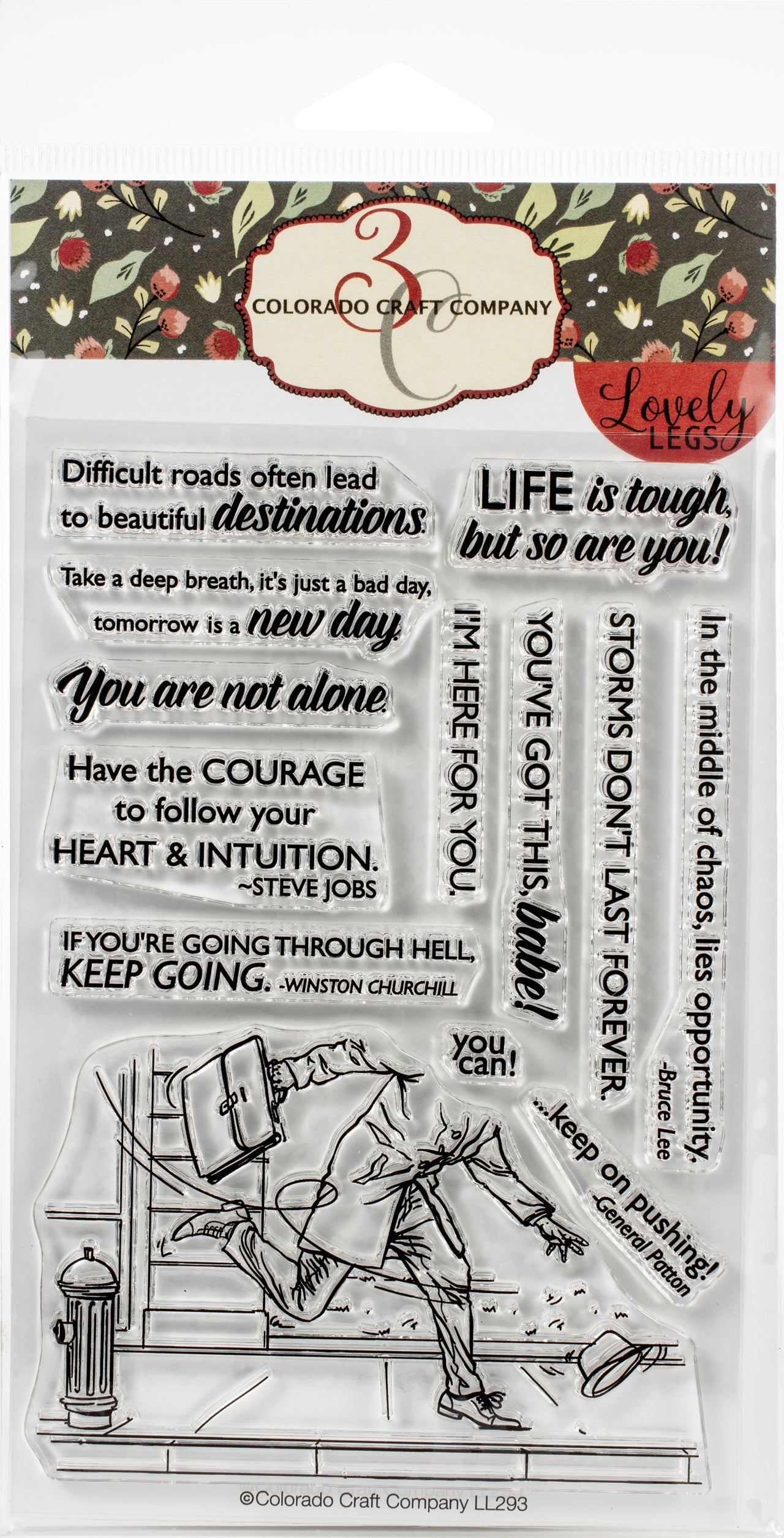 Colorado Craft Company Clear Stamps 4"X6" - His Bad Day-Lovely Legs