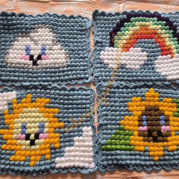 Sunshine and bobble placemats