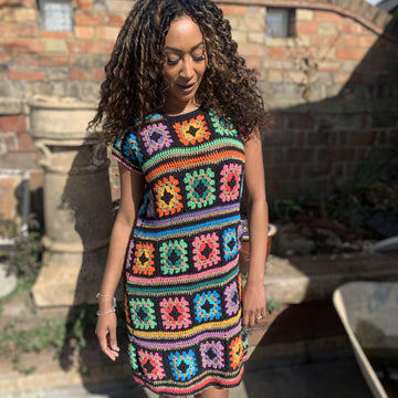 Glastonbury Granny square Dress