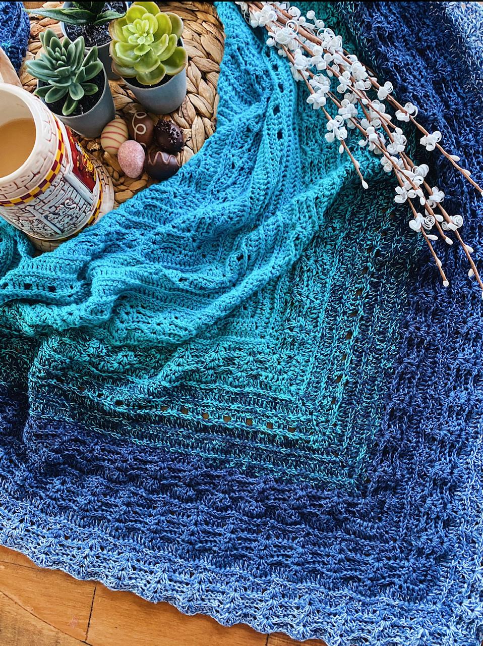 The Ocean Waves Shawl