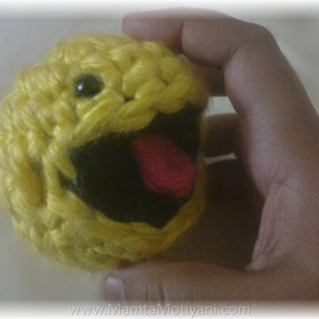 Crochet Pacman Amigurumi Toy Pattern Smiley Ghost