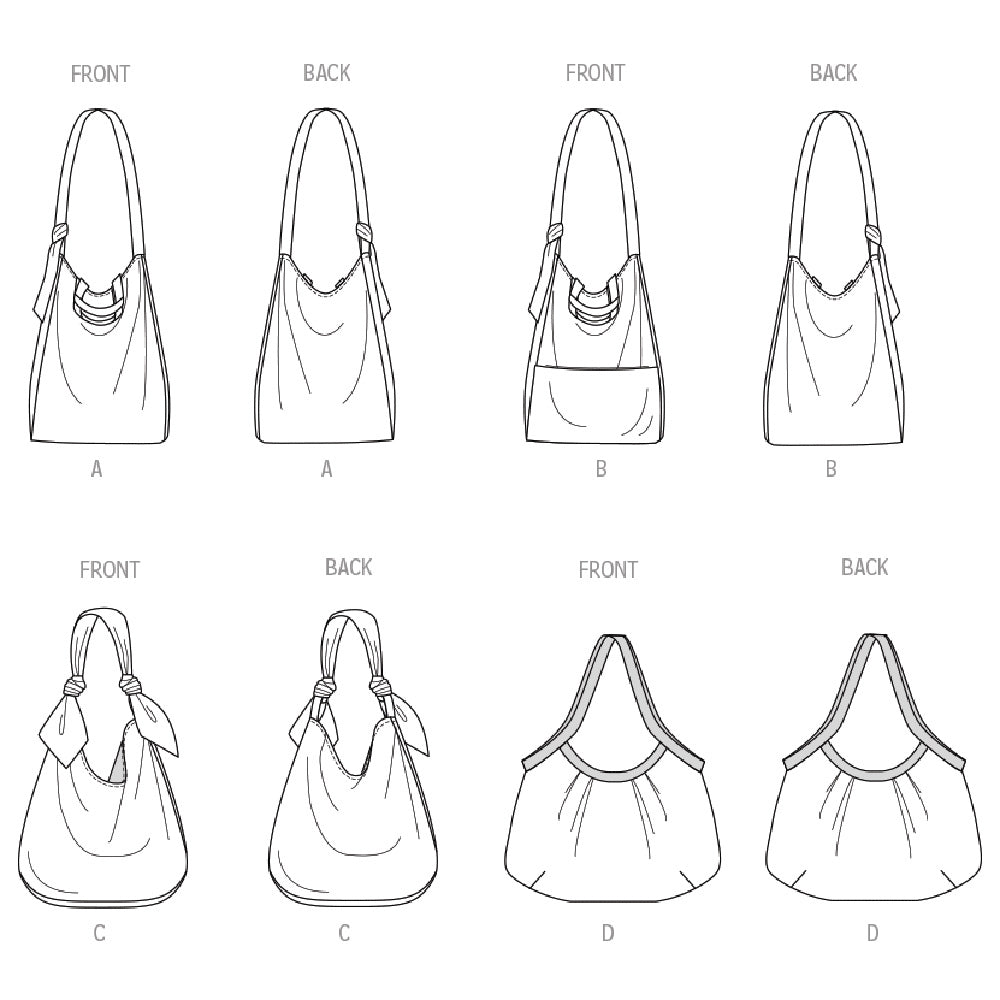 McCall's Bags in Four Styles M8375 - Sewing Pattern