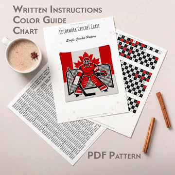 Hockey Goalkeeper Crochet Blanket Pattern