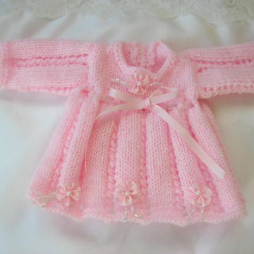 Knitting Pattern 10" Dolls clothes, Dress, tights, Hat and Shoes