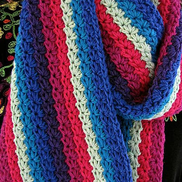 Starpath Scarf, a Star Stitch How-to