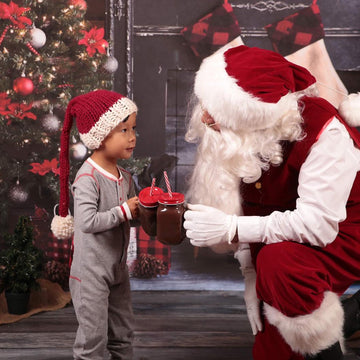 Santa Stocking Cap Hat Christmas Baby Child Sleeper Cap Christmas Baby Children Toque