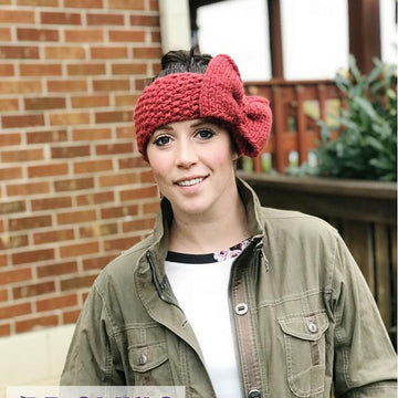 Giant Bow Ear Warmer