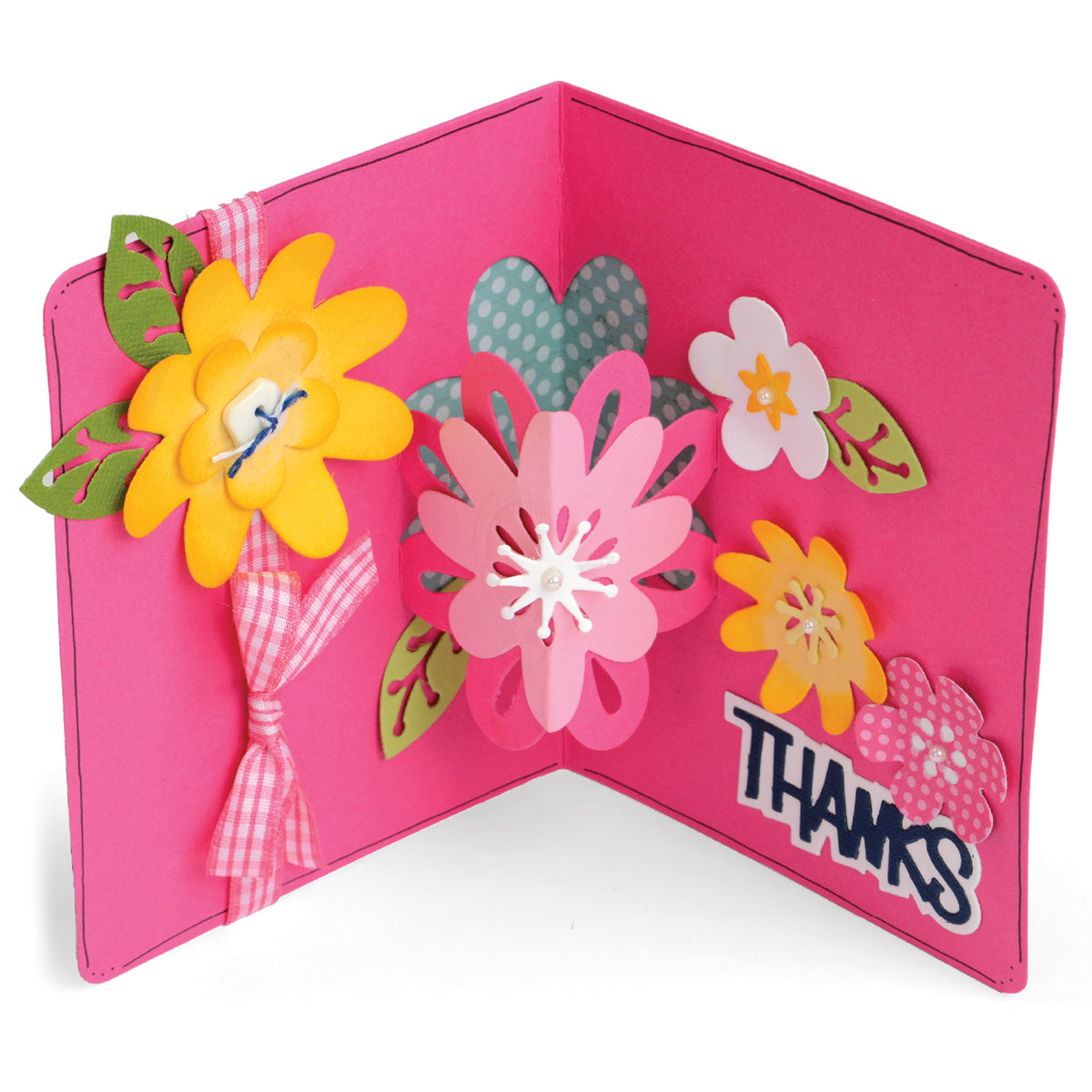 Sizzix Framelits Dies By Stephanie Barnard 21/Pkg - Flowers Drop-Ins Card