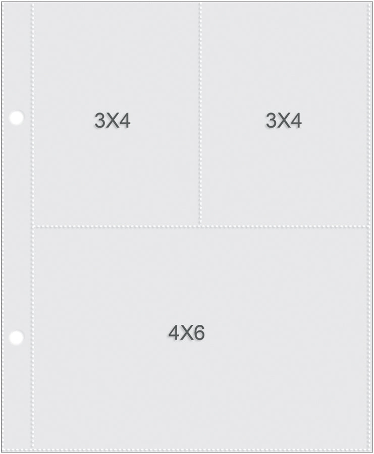 Simple Stories Sn@p! Pocket Pages For 6"X8" Binders 10/Pkg - (1) 4"X6" & (2) 3"X4" Pockets