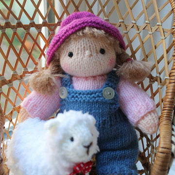 Little Girl with A Lamb