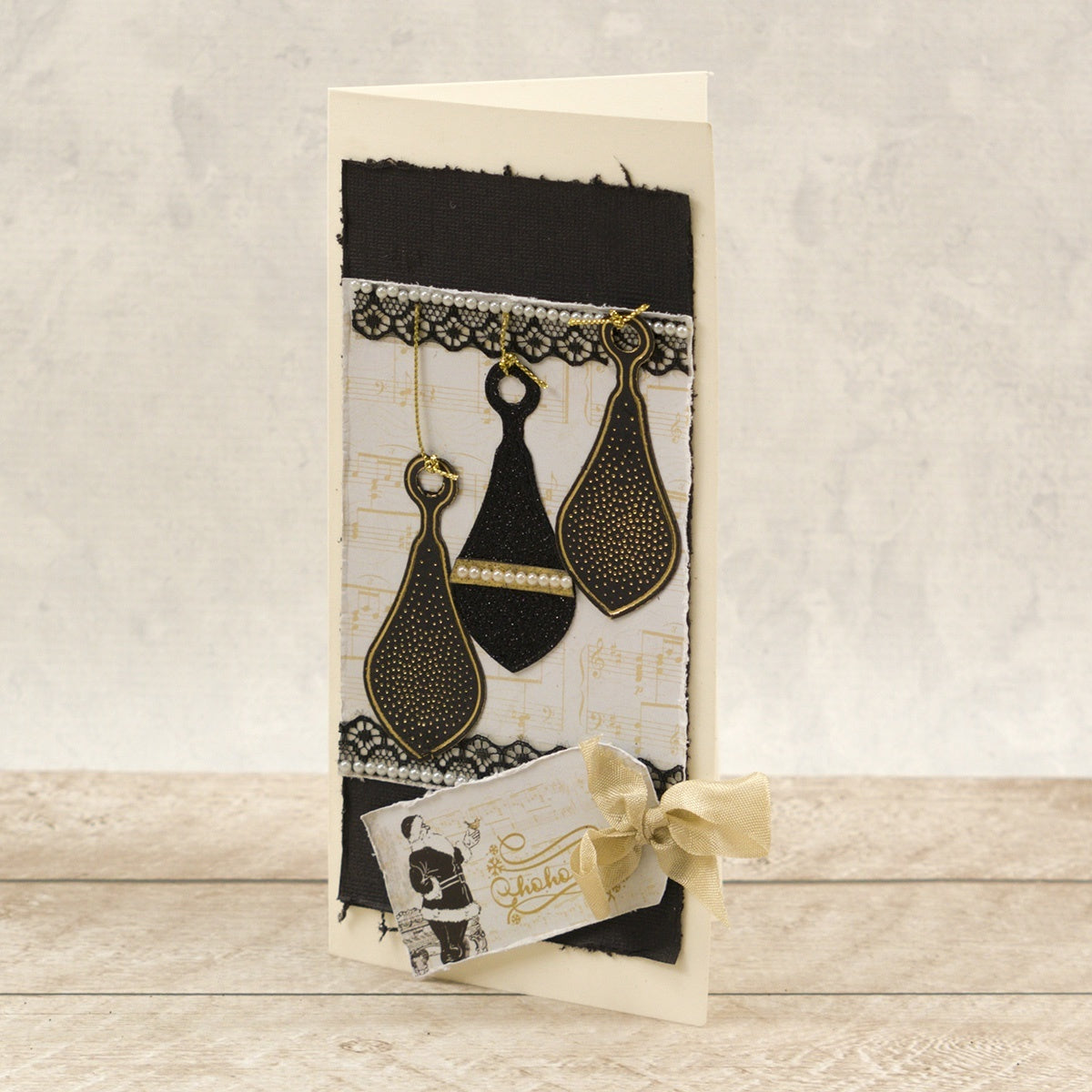 Artdeco Creations Dimensional Decorations Cut, Foil & Emboss Dies - Stippled Bauble 1.2"X2.9"