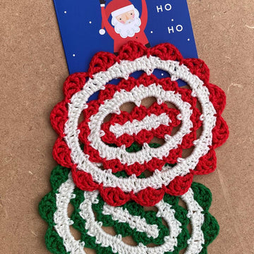 Oval Christmas coaster II by HueLaVive