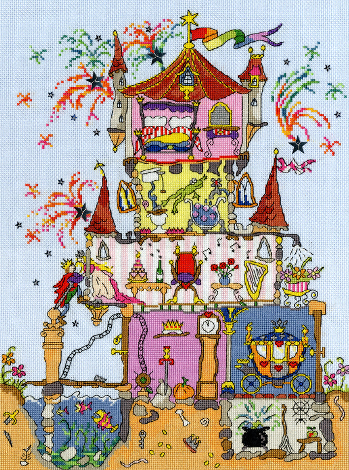 Bothy Threads Cut Thru' Princess Palace Cross Stitch Kit - 26cm x 35cm