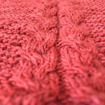 Easy Cranberry Shawl