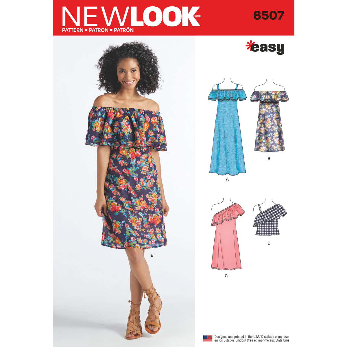 New Look 6507 Women’s  Dresses and Top 6507 - Paper Pattern, Size A (XS-S-M-L-XL)