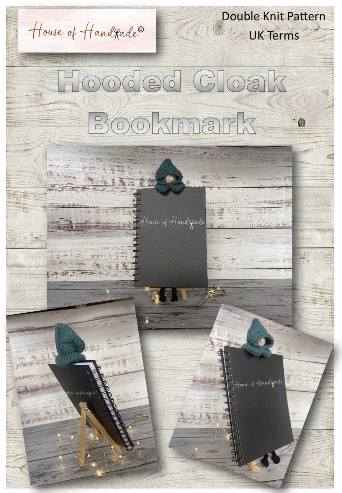 Hooded Cloak Bookmark Knitting Pattern