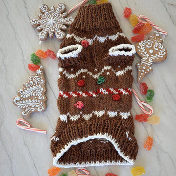 Gingerbread Pet Sweater