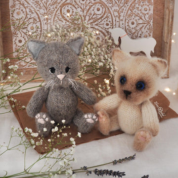 Knitted Kitten, In the round Pattern