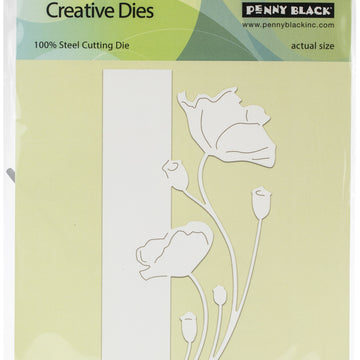 Penny Black Creative Dies - Poppy Edger 2.4"X5.9"