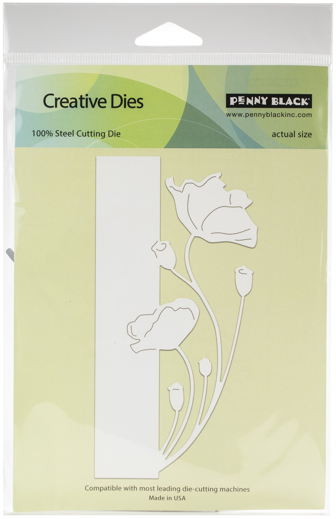 Penny Black Creative Dies - Poppy Edger 2.4"X5.9"
