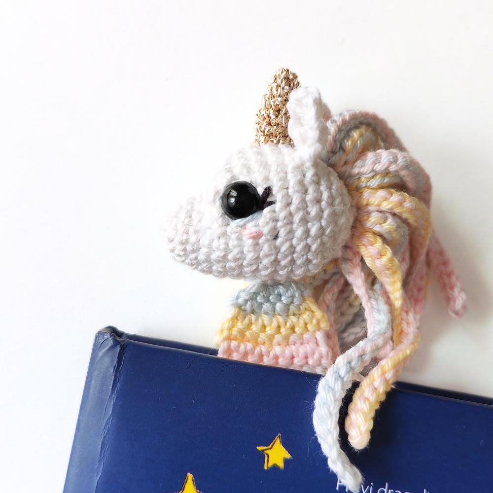 Rainbow unicorn bookmark