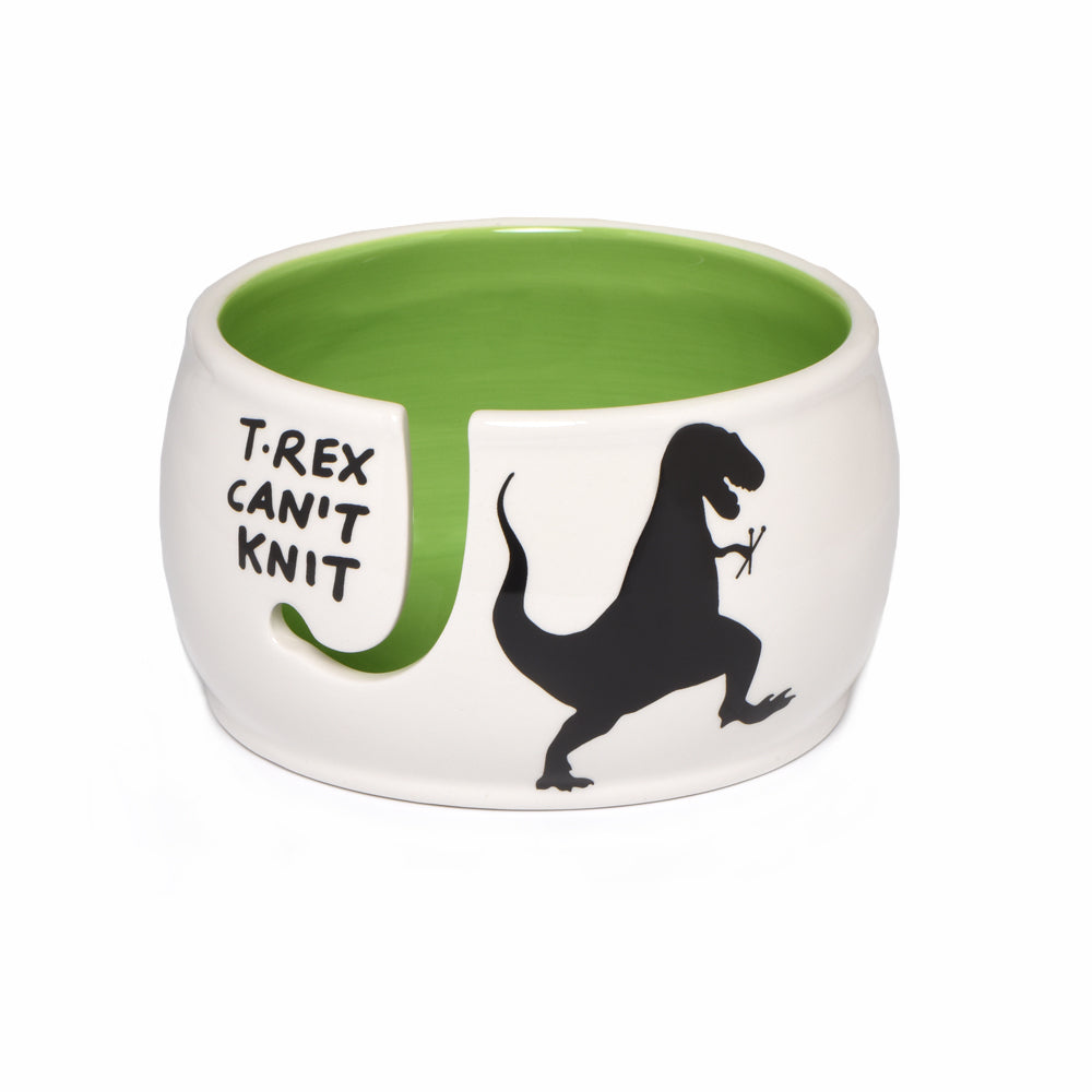 Lenny Mud T-Rex Yarn Bowl