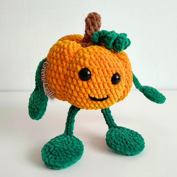 Mr. Tendrils, the Pumpkin / Gehäkelte Kürbisfigur
