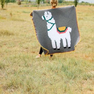 Alpaca Love C2C Blanket