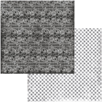 American Crafts Tuxedos & Tiaras Double-Sided Cardstock 12"X12" 25/Pkg - Lace
