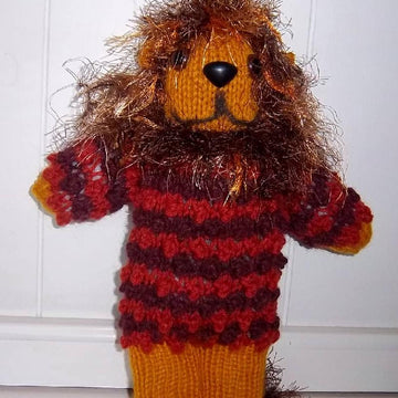 Child's Snazzy Sweater & Toy Lion Set