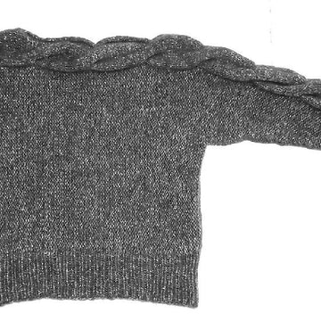 Cuff to cuff cable sweater