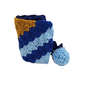Blue Gold Scarf C2C