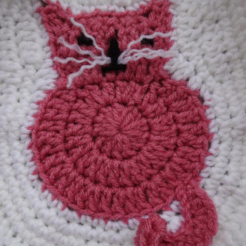 Kitty Motif Basket