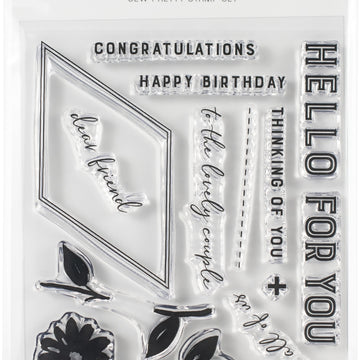 Concord & 9th Clear Stamps 4"X6" - Sew Pretty