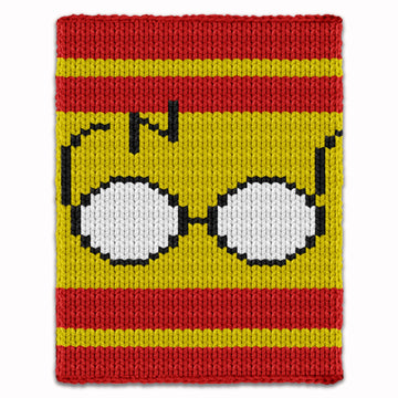 Finger Knitting Pattern PDF, Harry Potter Knit Childs Blanket