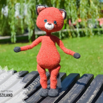 Crochet Pattern Zorro the fox Amigurumi toy