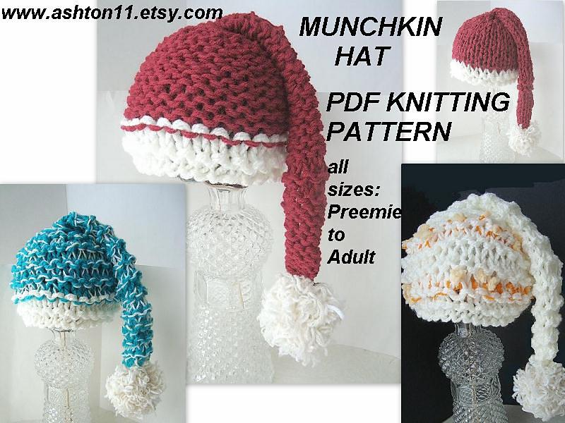 Flat Knit Munchkin Hat | Knitting Pattern 222