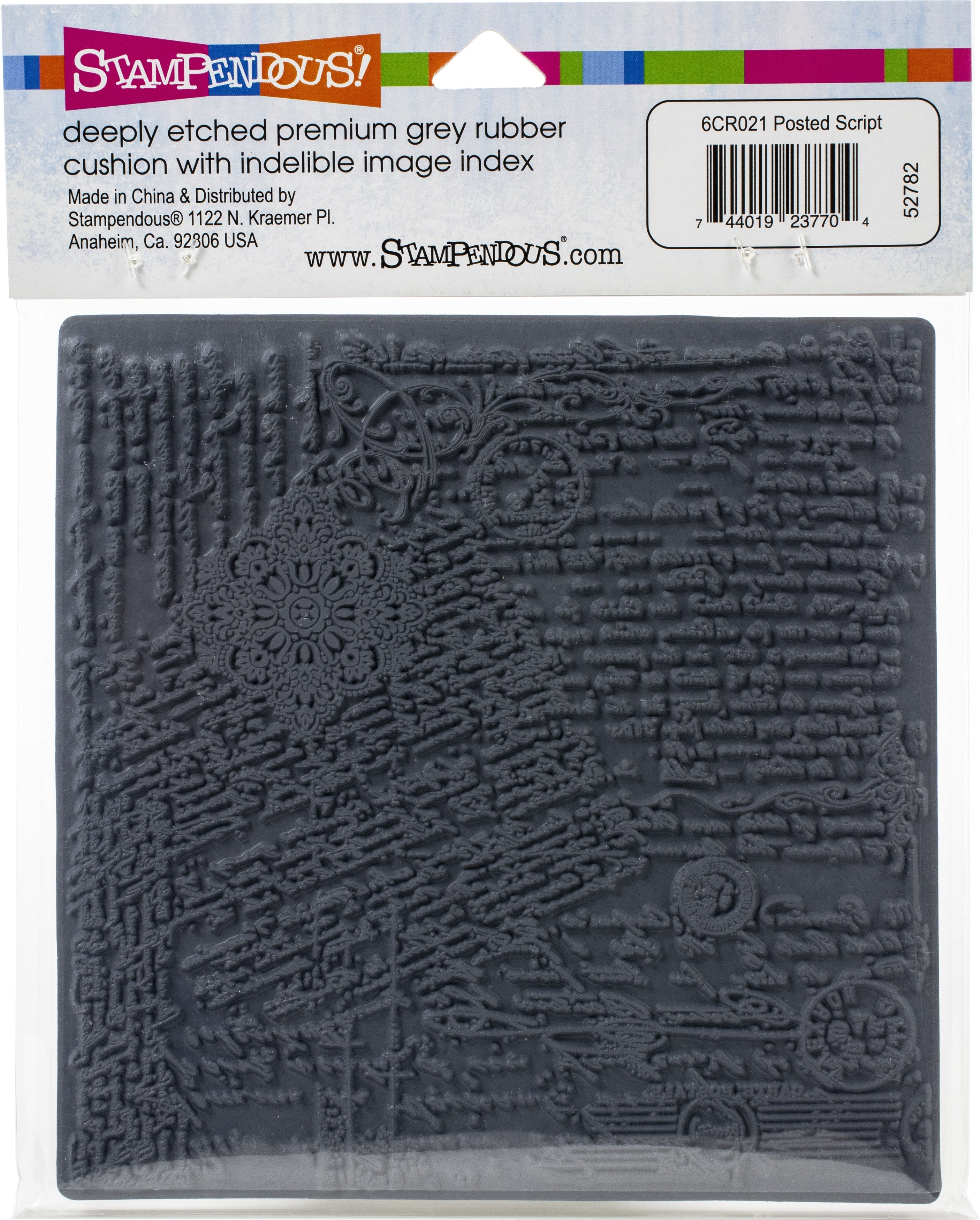 Stampendous Cling Stamps - Posted Script