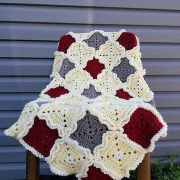 Rag Quilt Style Baby Blanket