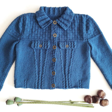 Denim Style Toddler Cardigan