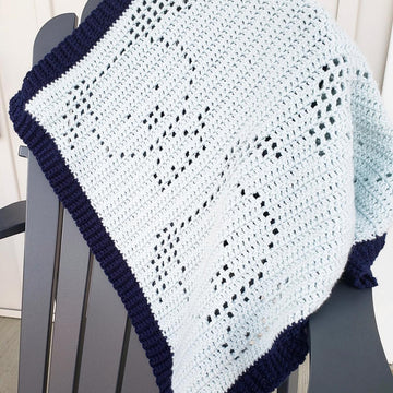 Puppy Dog Filet Blanket