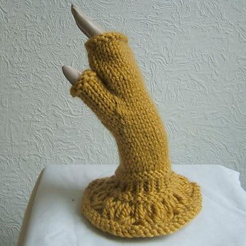 Criss Cross Ripple Scarf with Cowl Necktie , Beanie Hat and Fingerless Mittens